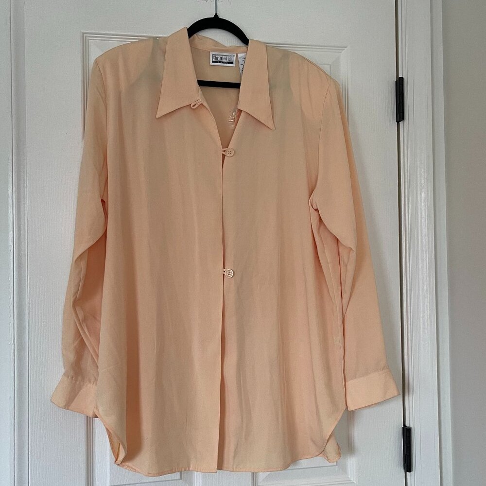 vintage long shirt with cool buttons (plus size)